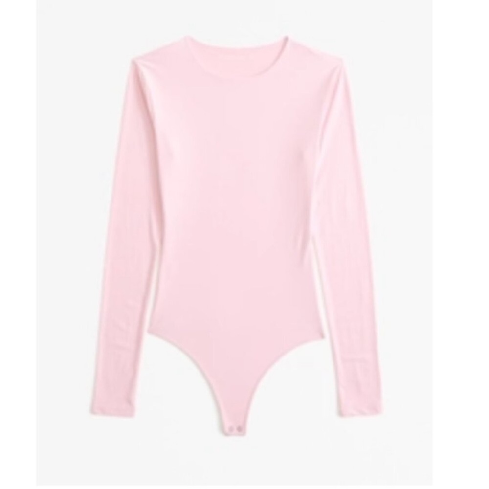 Abercrombie & Fitch Soft Matte Seamless Long-Sleeve Crew Bodysuit Size S